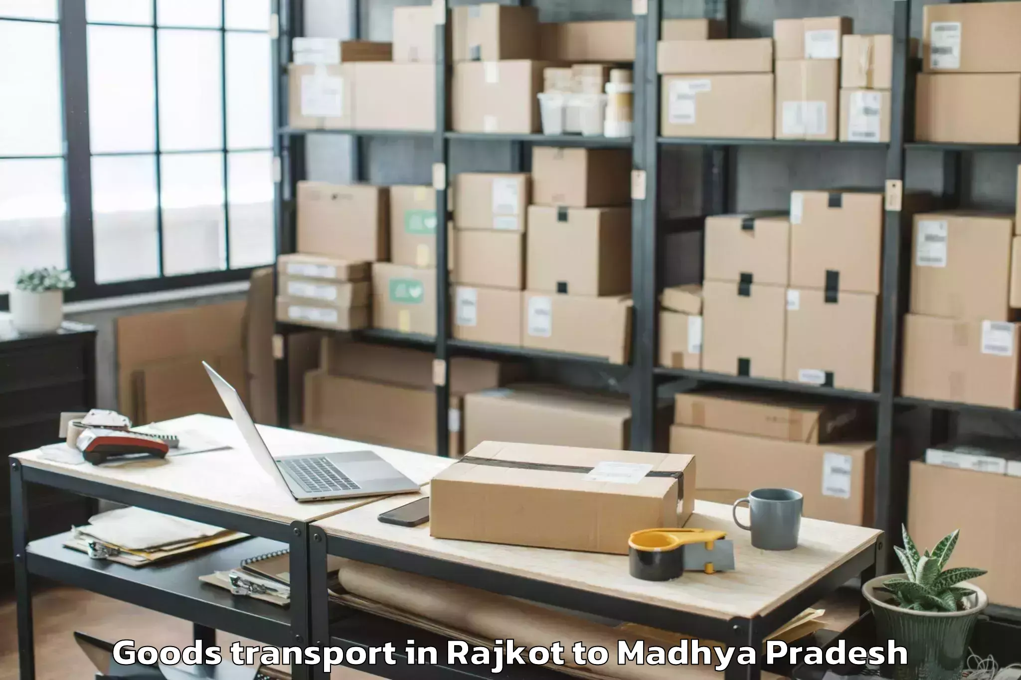 Affordable Rajkot to Khurai Goods Transport